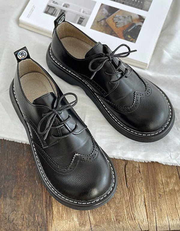 Julia | Derbies élégantes à bout carré et coupe large pour femmes