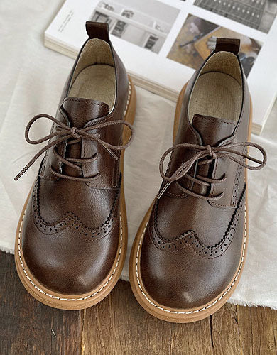 Julia | Derbies élégantes à bout carré et coupe large pour femmes