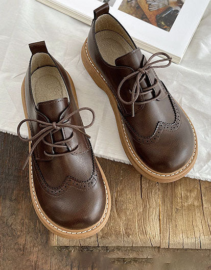 Julia | Derbies élégantes à bout carré et coupe large pour femmes