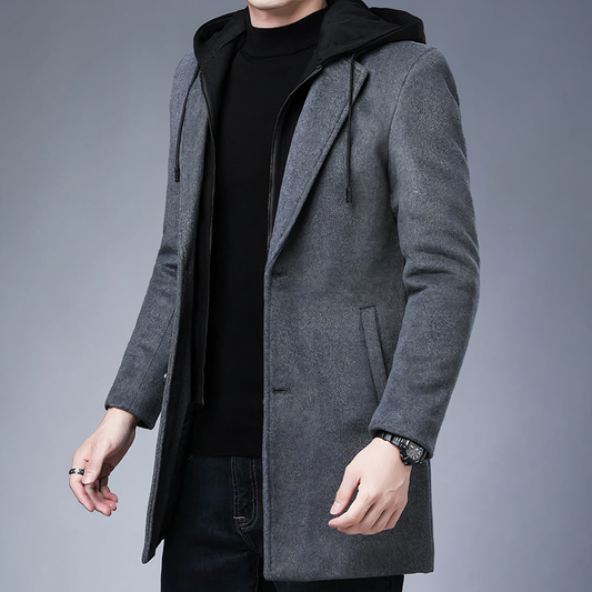 Donatoe - Trenchcoat Homme En Laine