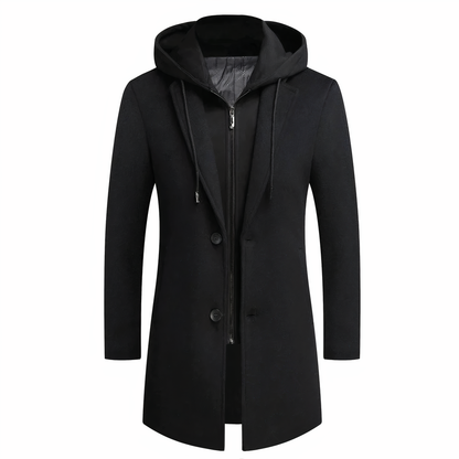 Donatoe - Trenchcoat Homme En Laine