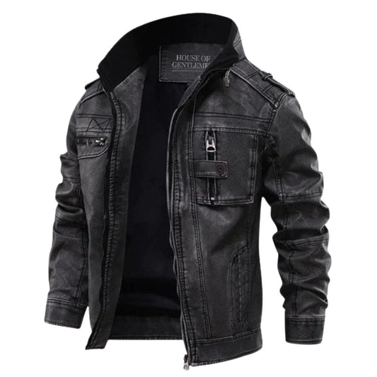 Eliazar - Veste Cuir Style Biker