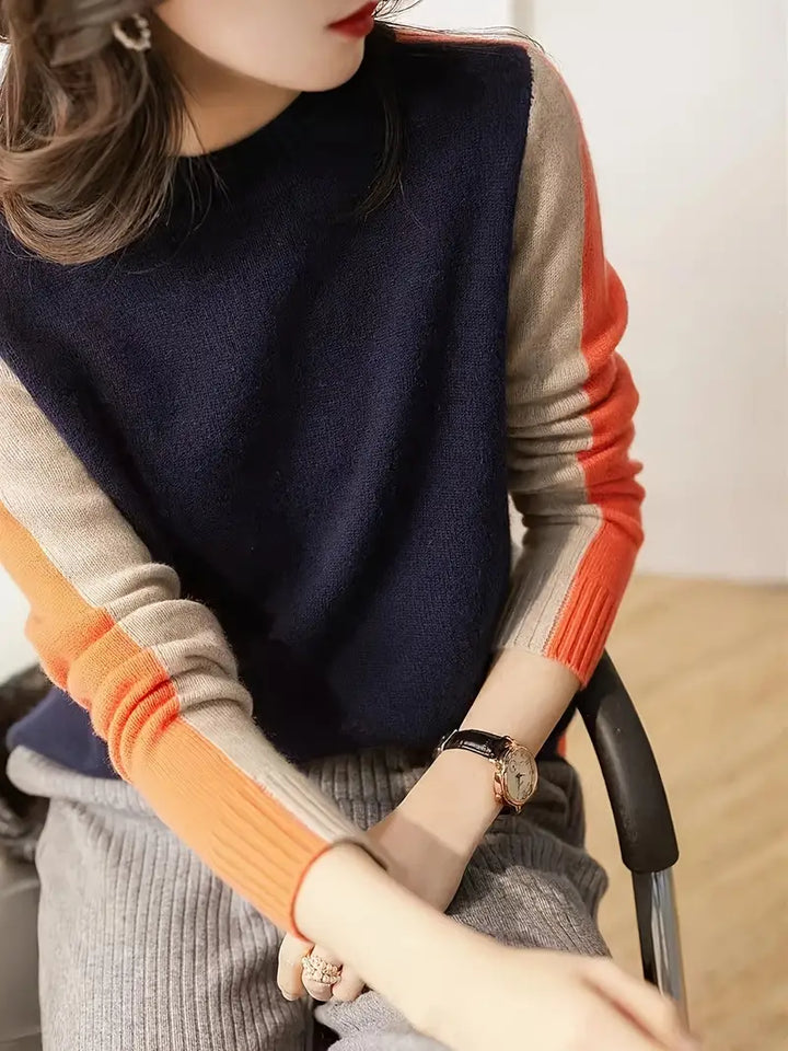 Émiliane | Tricot À Motif Colorblock