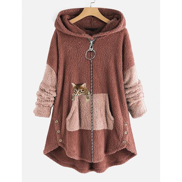 Blandina - Hoodie Peluche Tendance