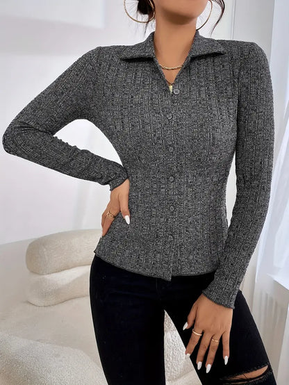 Ornella - Cardigan Tricoté Élégant