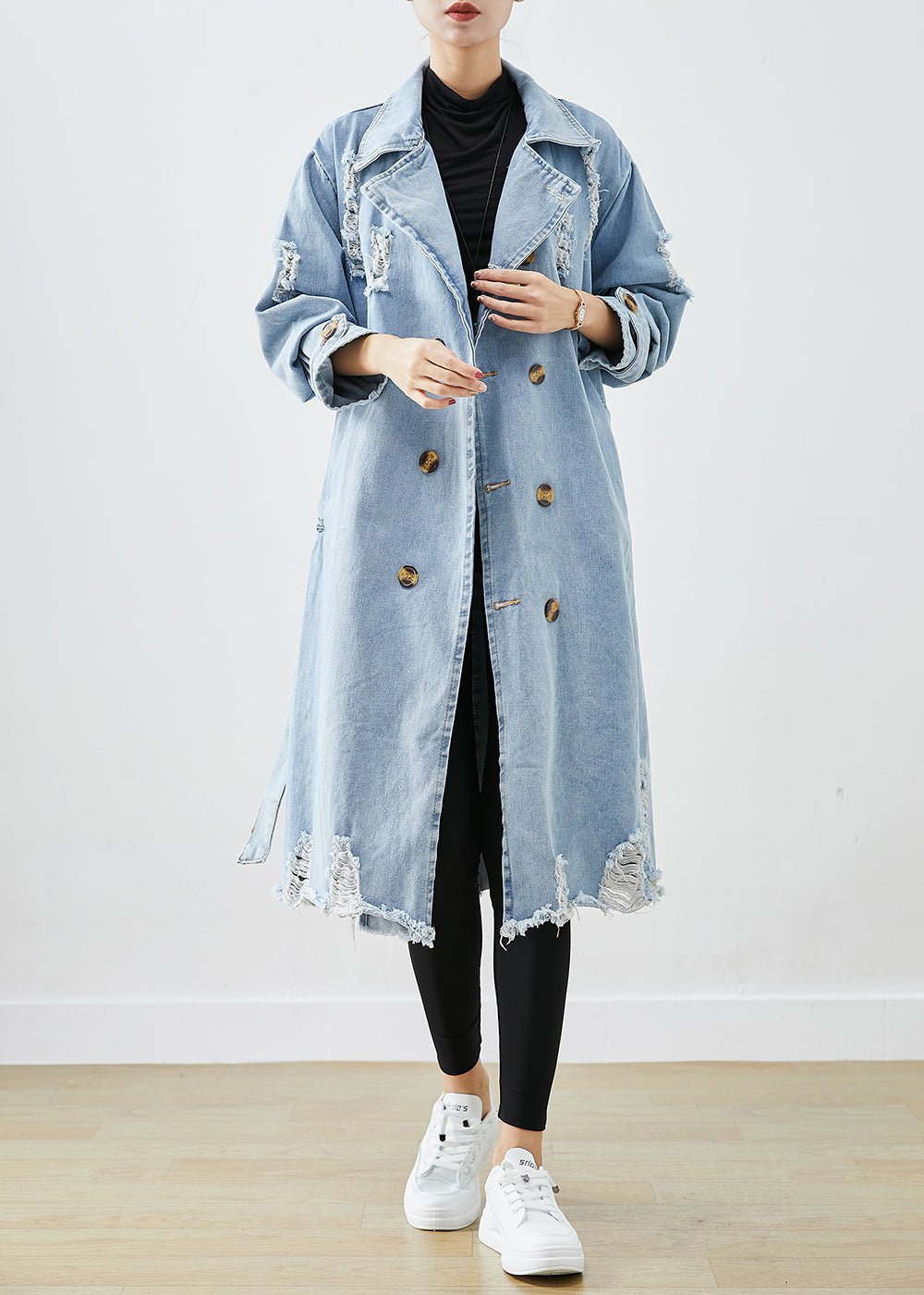 Blandina-Marie - Trench Denim Rétro