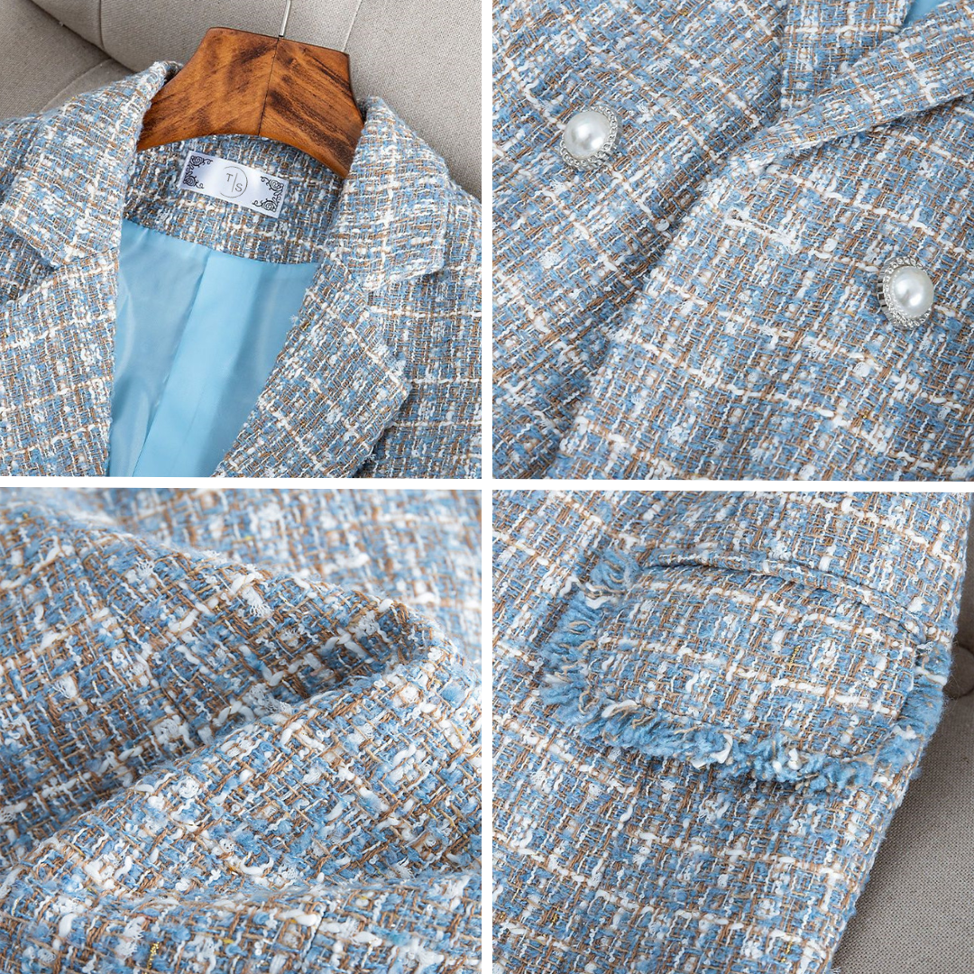 Bouchera | Blazer En Tweed Élégant