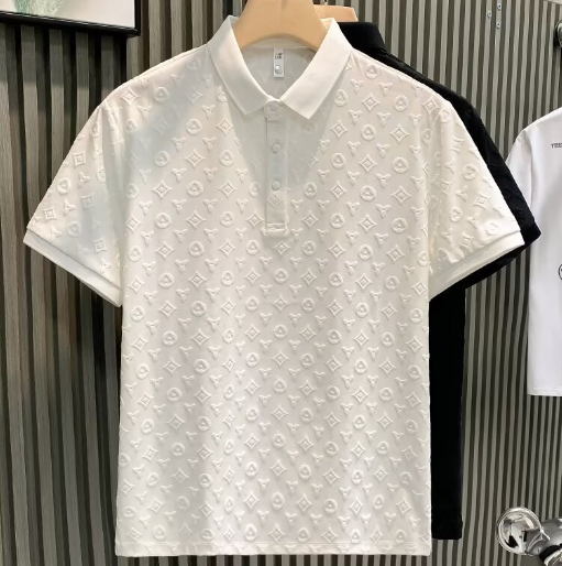 Fospino - Chemise Polo Jacquard Légère