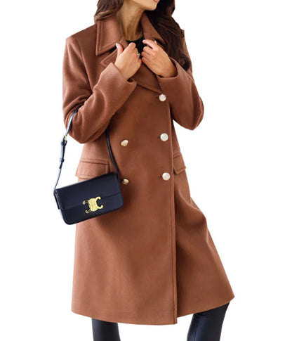 Neva - Trench-coat Long à Boutons