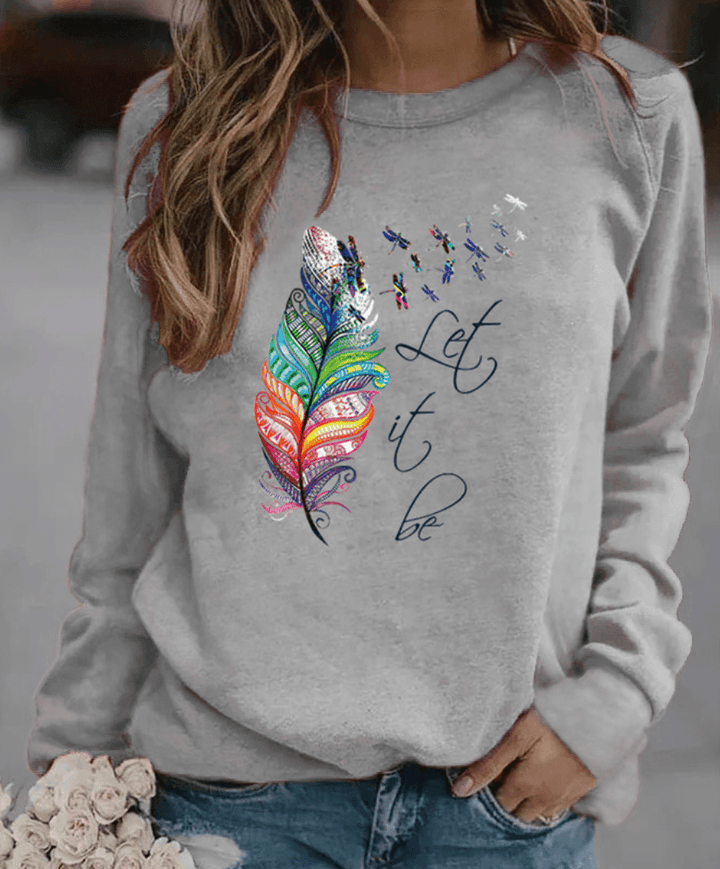 Drinna - Sweatshirt Hivernal avec Plumes