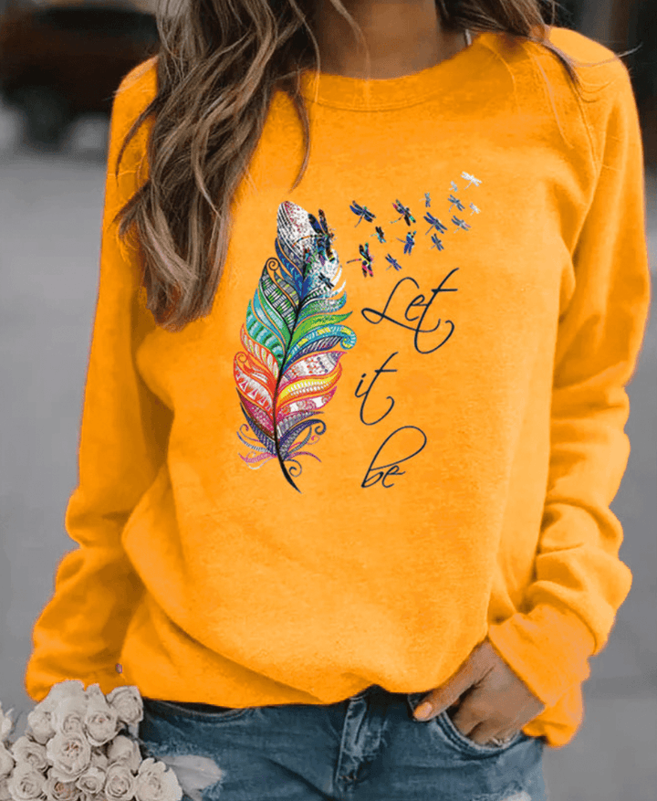 Drinna - Sweatshirt Hivernal avec Plumes