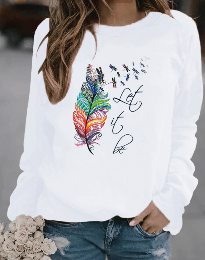 Drinna - Sweatshirt Hivernal avec Plumes