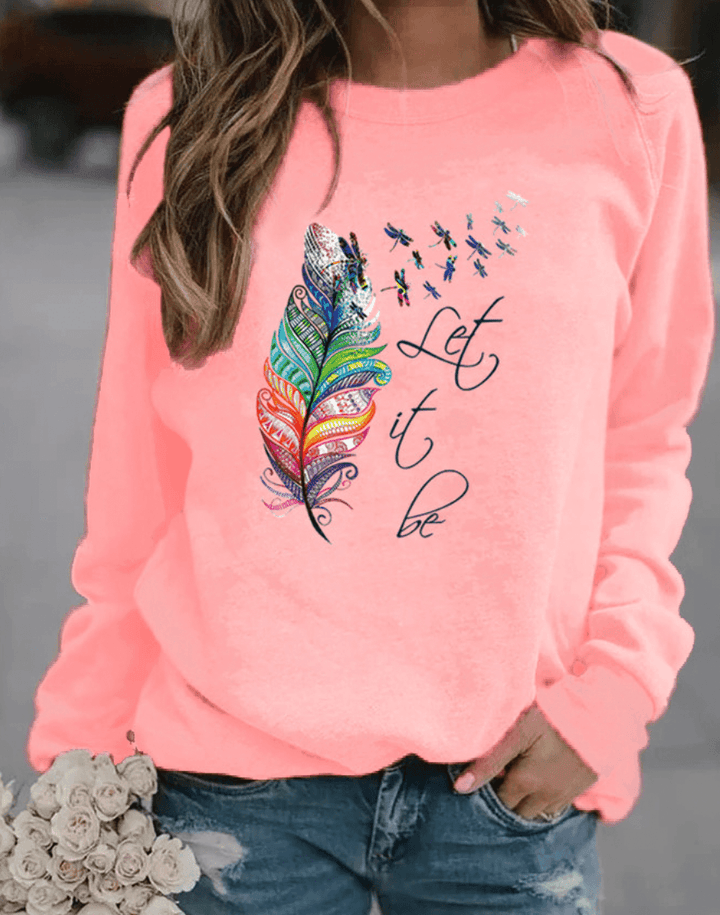 Drinna - Sweatshirt Hivernal avec Plumes